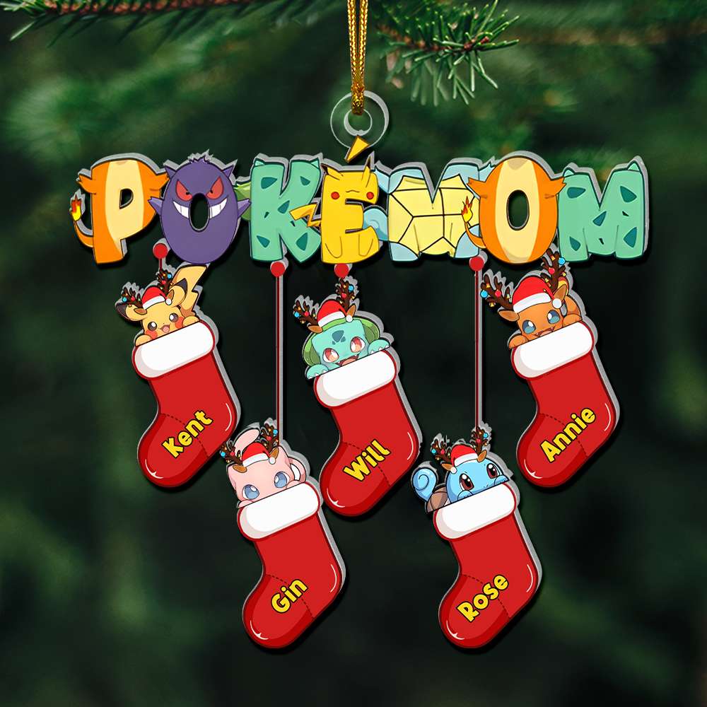 Personalized Gifts For Mom Cute Hanging Socks Acrylic Ornament - Fun Holiday Ornament Gift Personalized Gifts For Mom Cute Hanging Socks Acrylic Ornament - Fun Holiday Ornament Gift