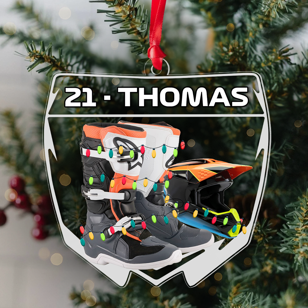 Personalized Gifts For Motocross Lovers Christmas Ornament - Festive Holiday Keepsake Gift Personalized Gifts For Motocross Lovers Christmas Ornament - Festive Holiday Keepsake Gift