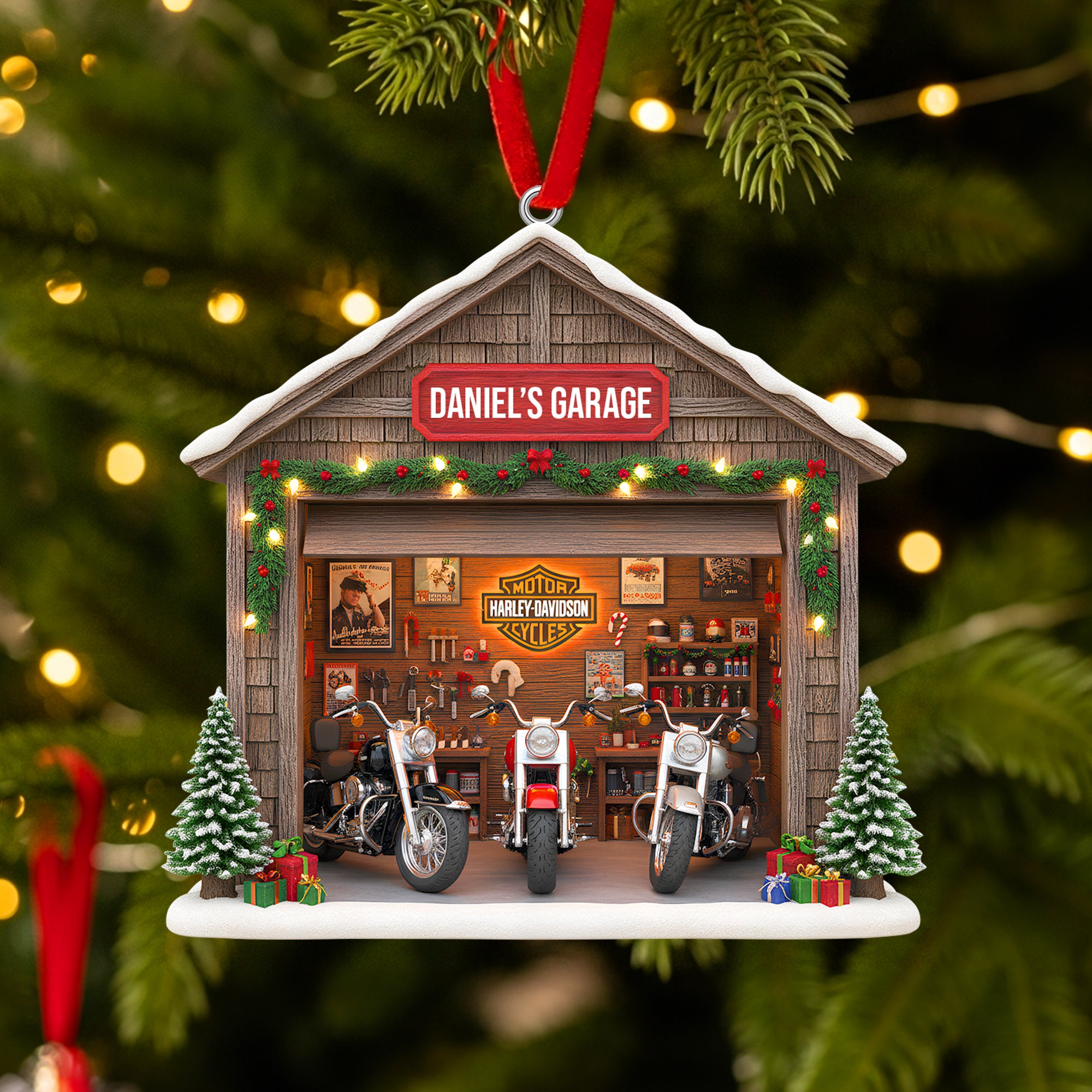 Personalized Gifts For Motorcycle Lovers Christmas Ornament - Funny Christmas Ornament Gift Personalized Gifts For Motorcycle Lovers Christmas Ornament - Funny Christmas Ornament Gift