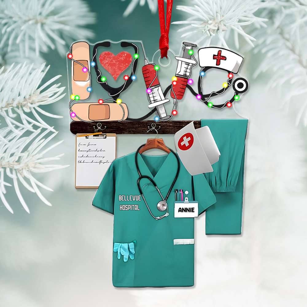 Personalized Gifts For Nurse Christmas Ornament - Christmas Ornament Gift Idea