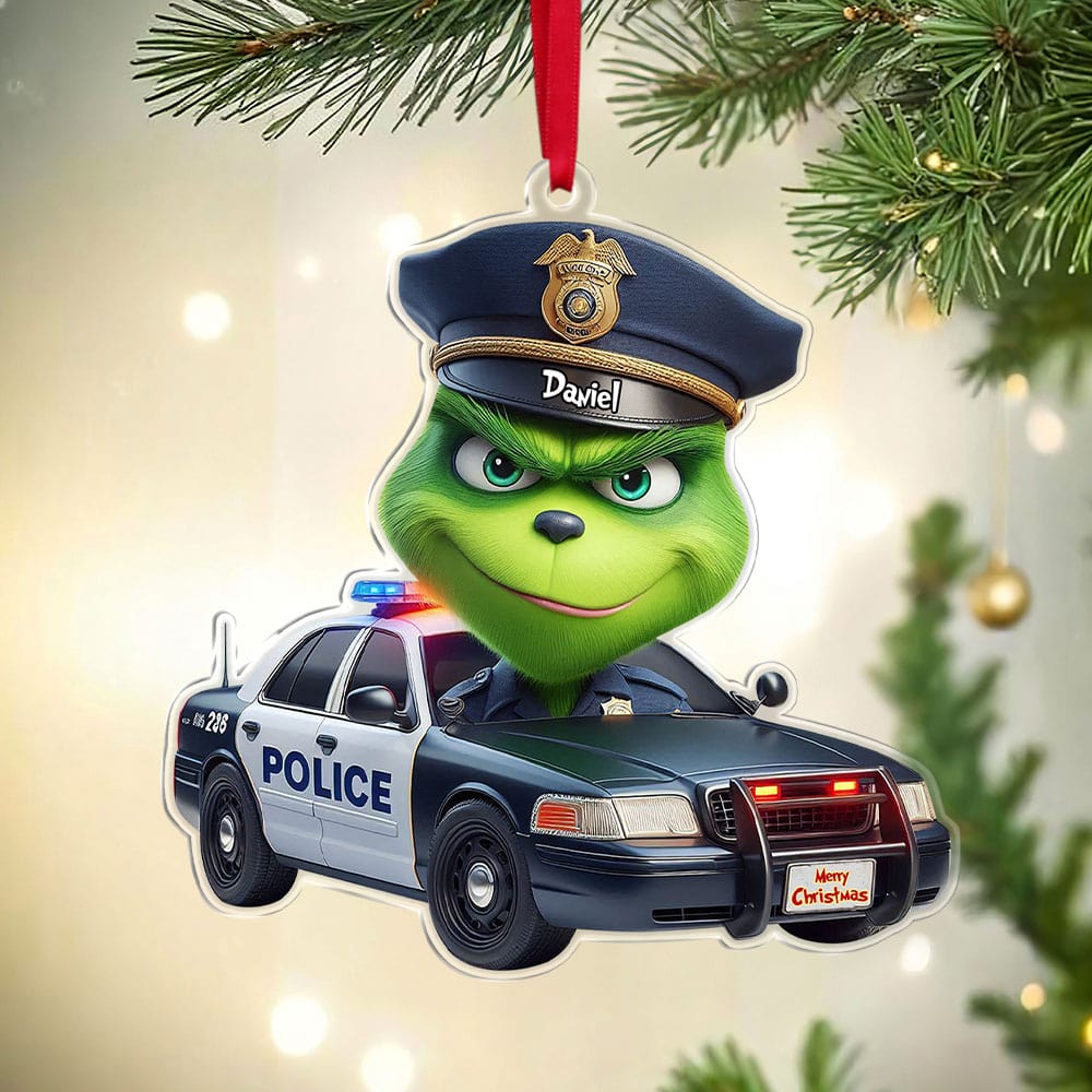 Personalized Gifts For Police Christmas Ornament - Holiday Season Gift Idea