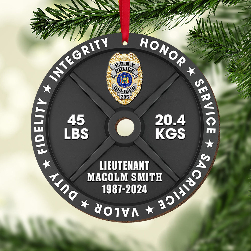 Personalized Gifts For Police Wood Ornament - Family Christmas Ornament Gift Personalized Gifts For Police Wood Ornament - Family Christmas Ornament Gift