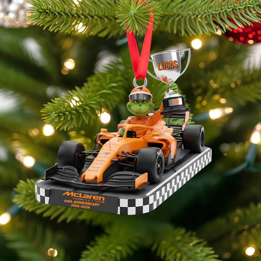 Personalized Gifts For Racing Car Lovers Christmas Ornament - Holiday Season Gift Idea