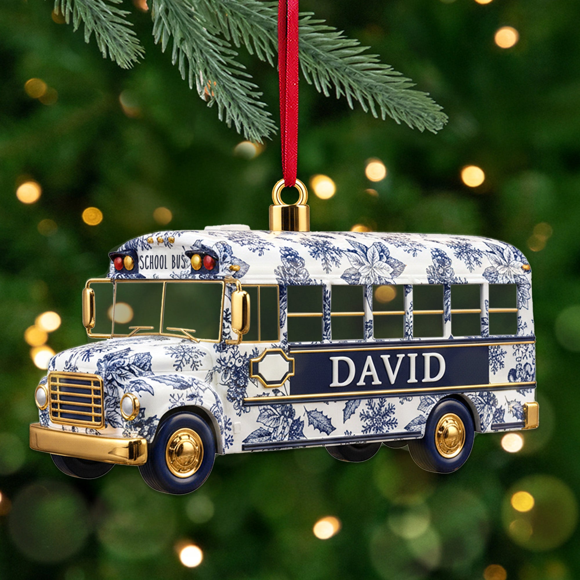 Personalized Gifts For School Bus Drivers Christmas Ornament - Holiday Tree Decoration Gift Personalized Gifts For School Bus Drivers Christmas Ornament - Holiday Tree Decoration Gift
