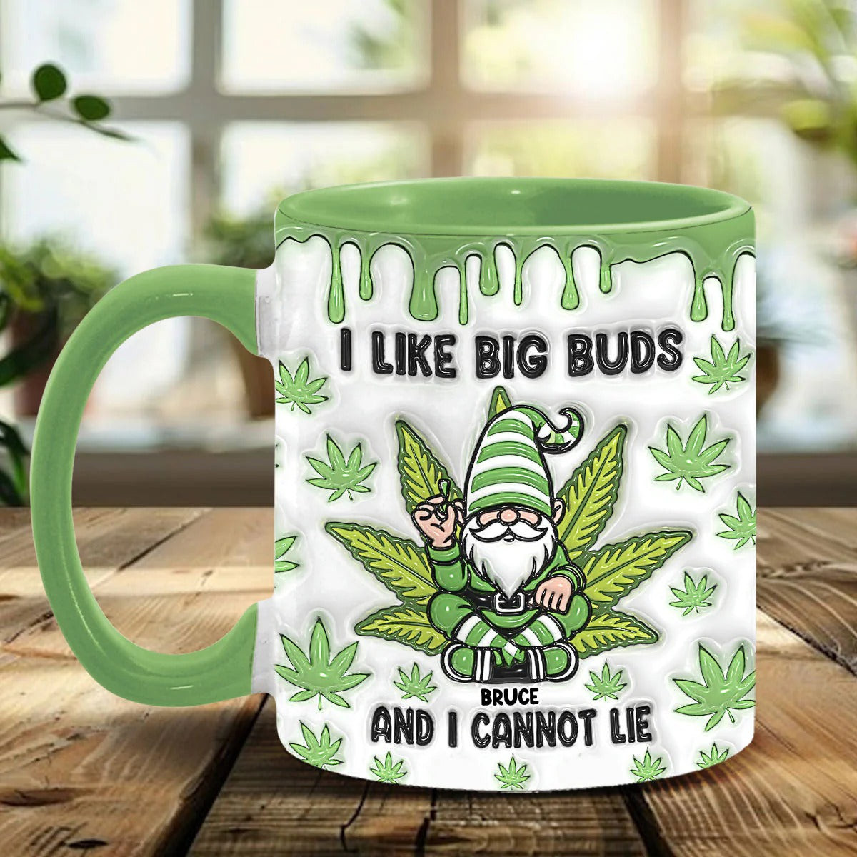 Personalized Gnome Mug I Like Big Buds And I Cannot Lie Mug Gifts For Gnome Lovers