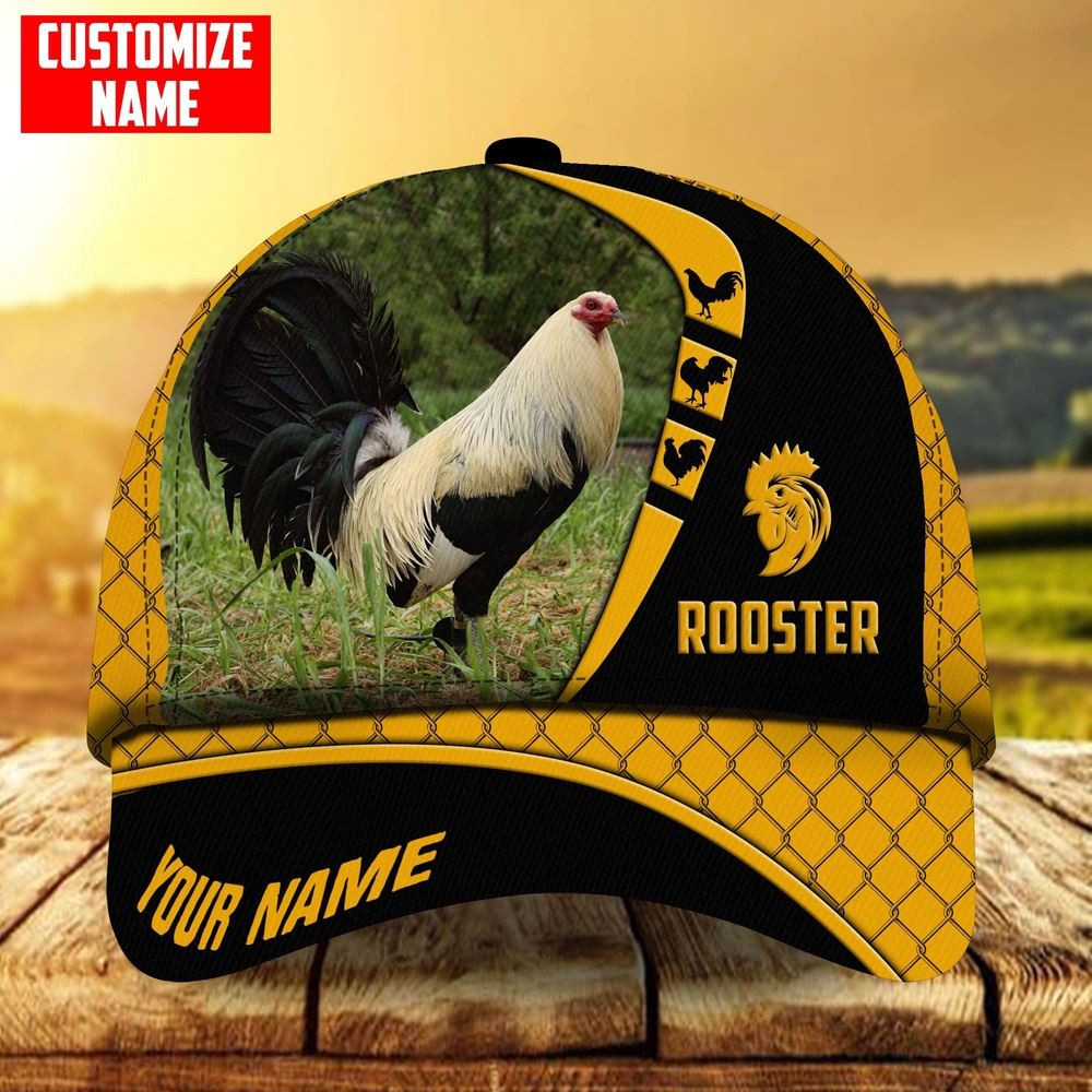 Personalized Go Rooster Hats 3D All Over Printed Farmer Baseball Cap Unique Gifts For Farmers