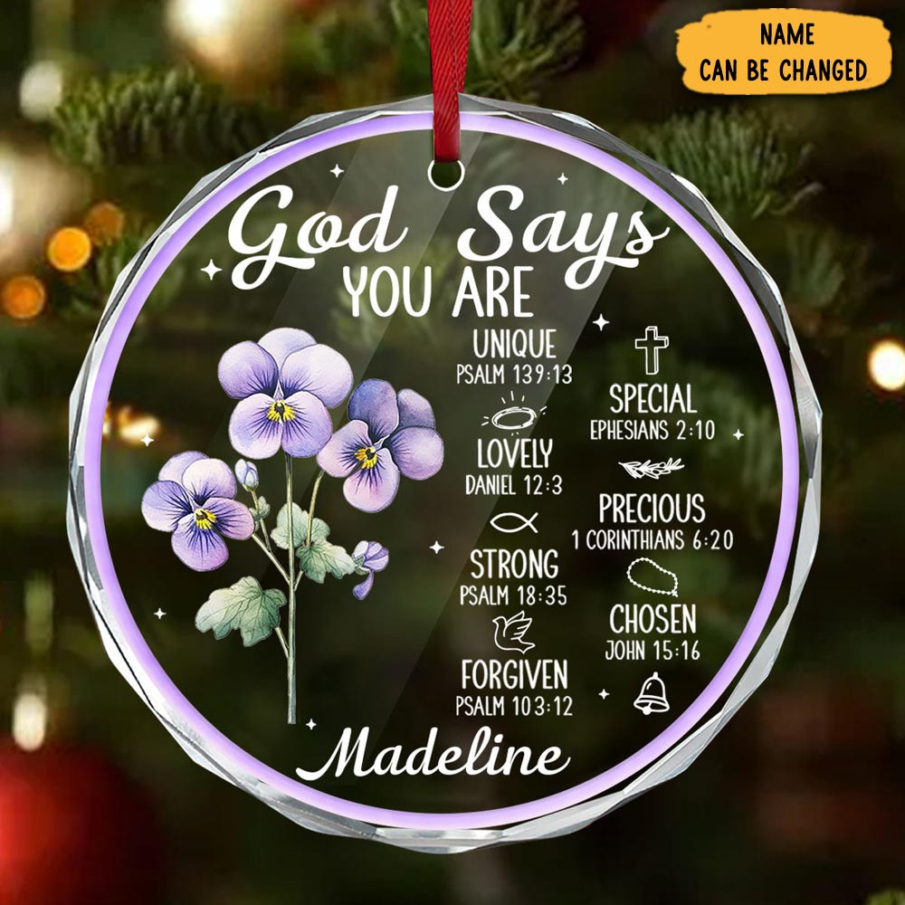 Personalized God Says You Are Christmas Ornament In Memory Ornament Sympathy Gifts For Loss