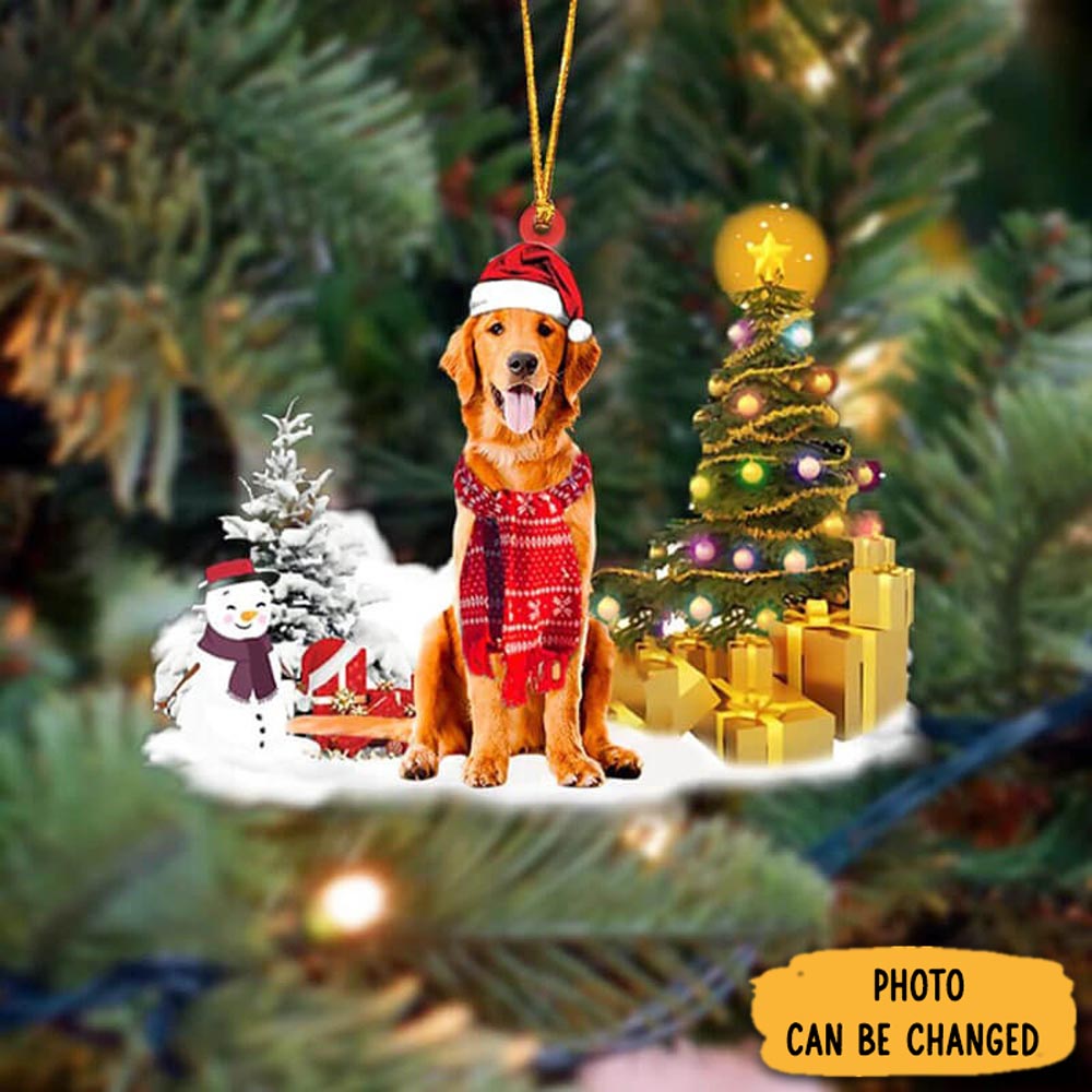 Personalized Golden Retriever Christmas Ornament Charming Mother's Day Ornament