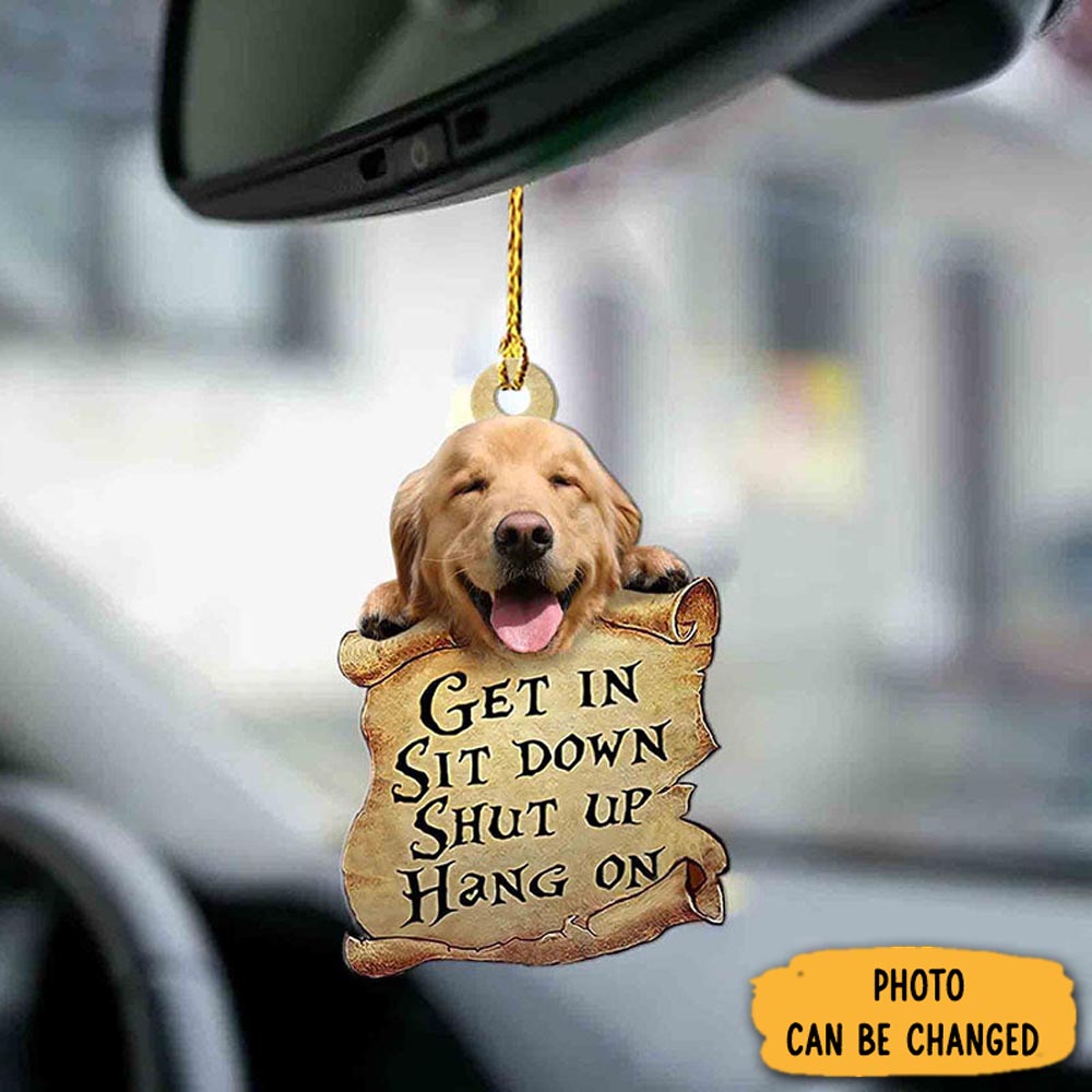 Personalized Golden Retriever Get In Ornament Perfect Ornament Gift For Her