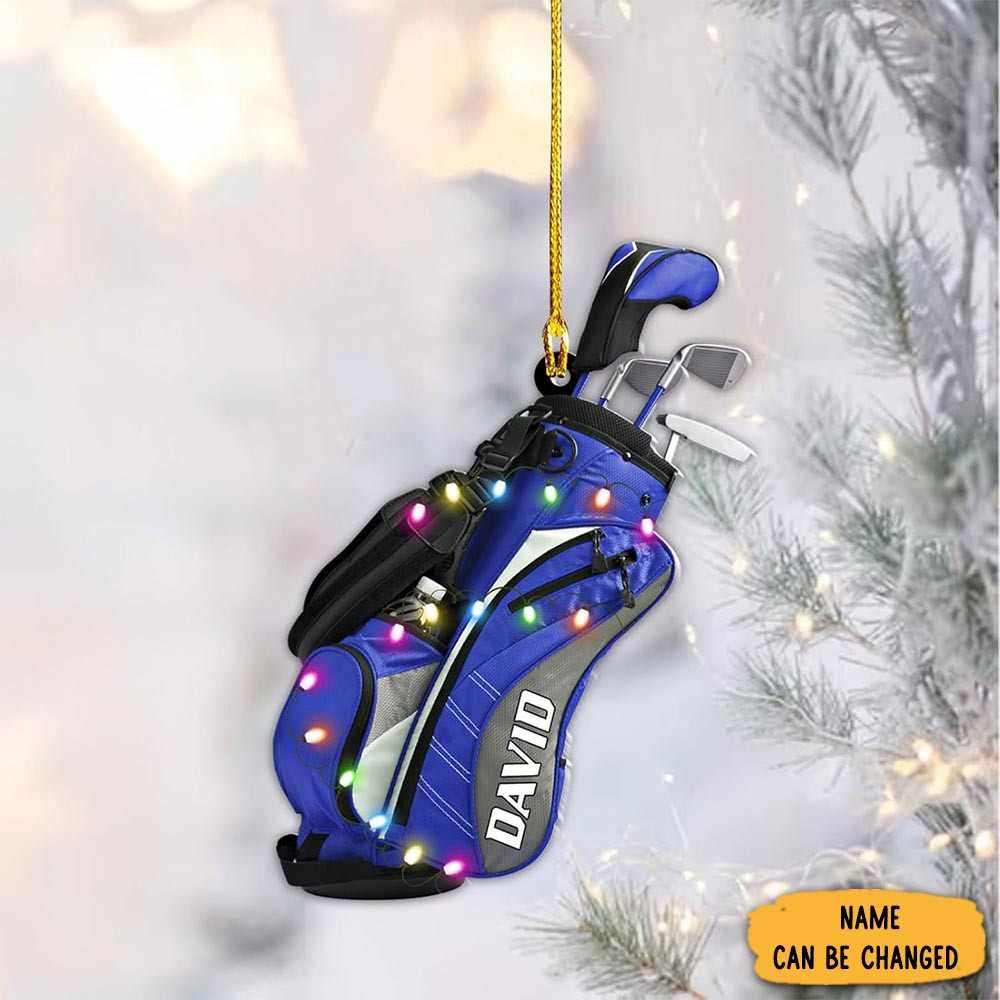 Personalized Golf Bag Christmas Ornament Christmas Indoor Decor Christmas Gift Ideas For Men