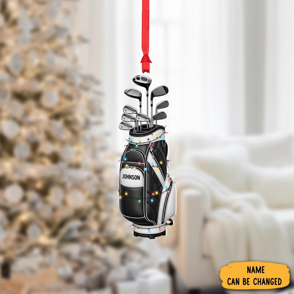Personalized Golf Bag Christmas Ornament Xmas Decor Christmas Tree Decor Gifts For Him