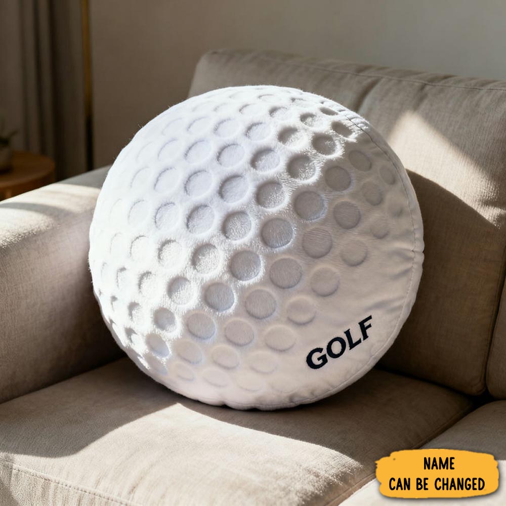 Personalized Golf Ball Pillow Sport Themed Custom Pillow Home Decor Gifts For Golfers