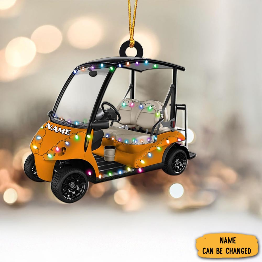 Personalized Golf Cart Christmas Ornament Xmas Decor Christmas Tree Decorations