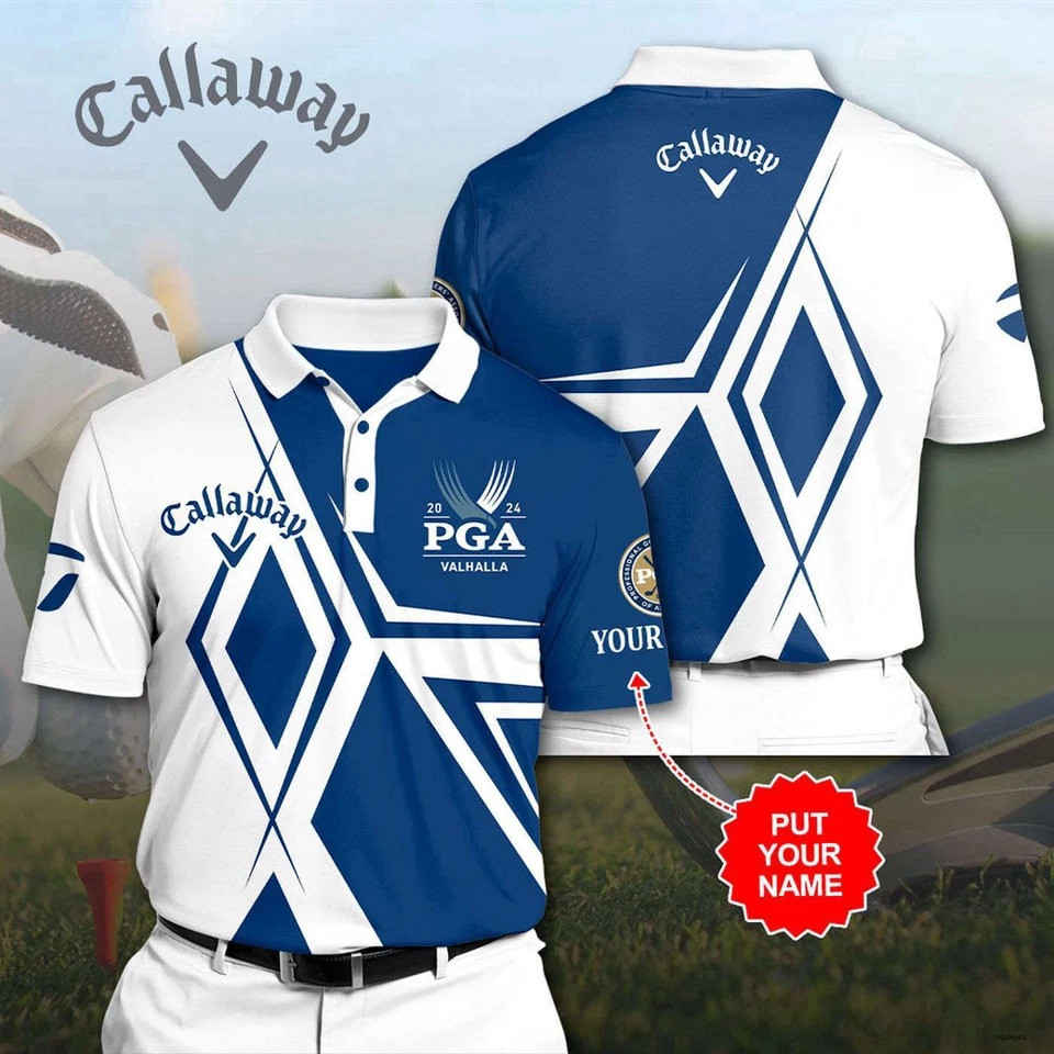 Personalized Golf PGA Championship Callaway Golf Polo Shirt Gifts For New Golfers