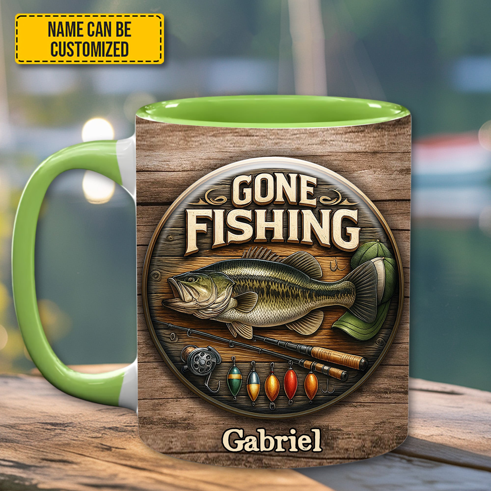 Personalized Gone Fishing Mug Fishing Coffee Mug Christmas Gifts For Fisherman