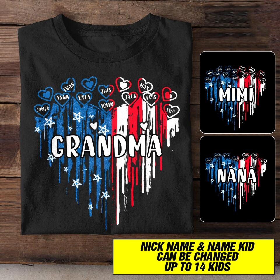 Personalized Grandma Kid T-Shirt Mother's Day Shirt Best Presents For Girlfriend