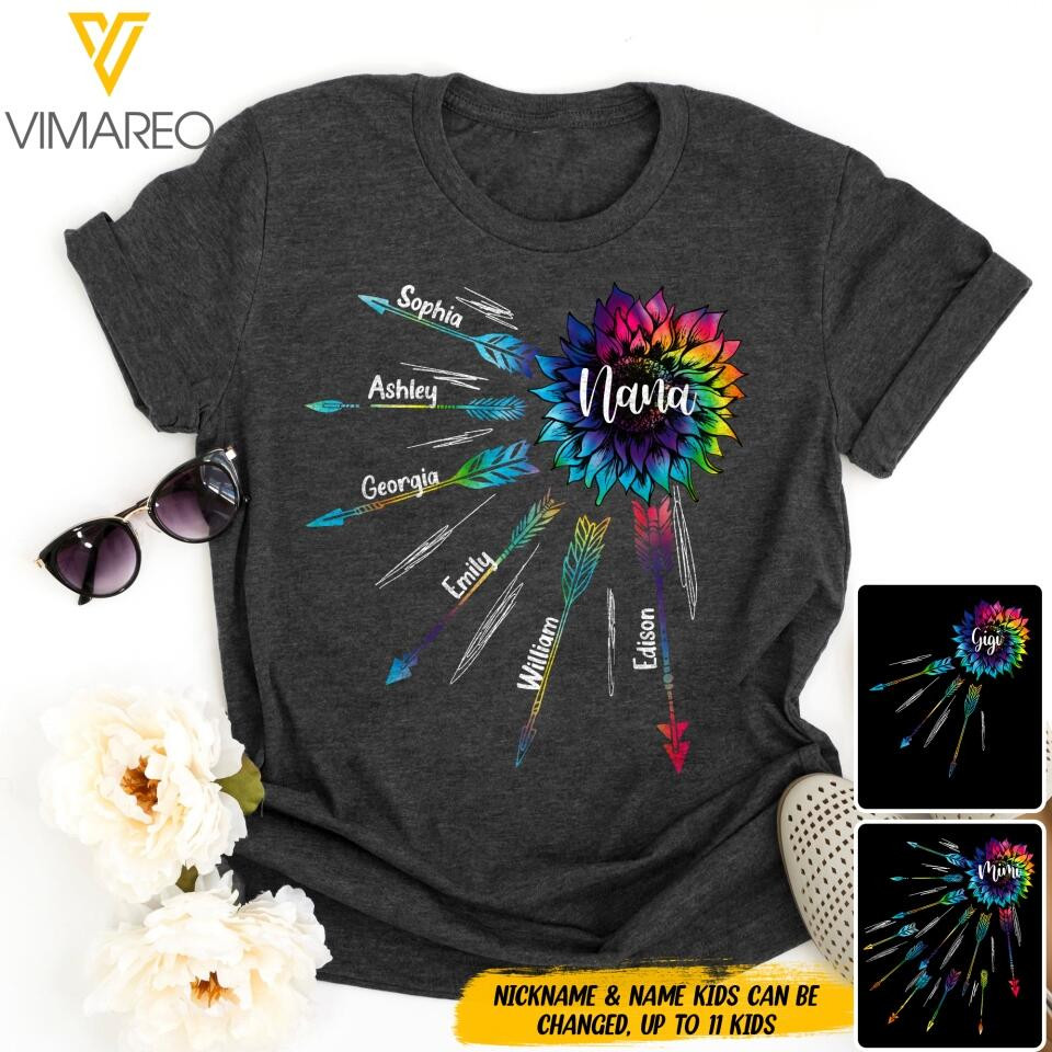 Personalized Grandma Kid T-Shirt Mother's Day Shirt Gifts For Mother In Law