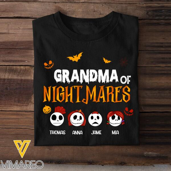 Personalized Grandma Of Nightmare T-Shirt Mother's Day Shirt Mother's Day Gift From Mother To Daughter