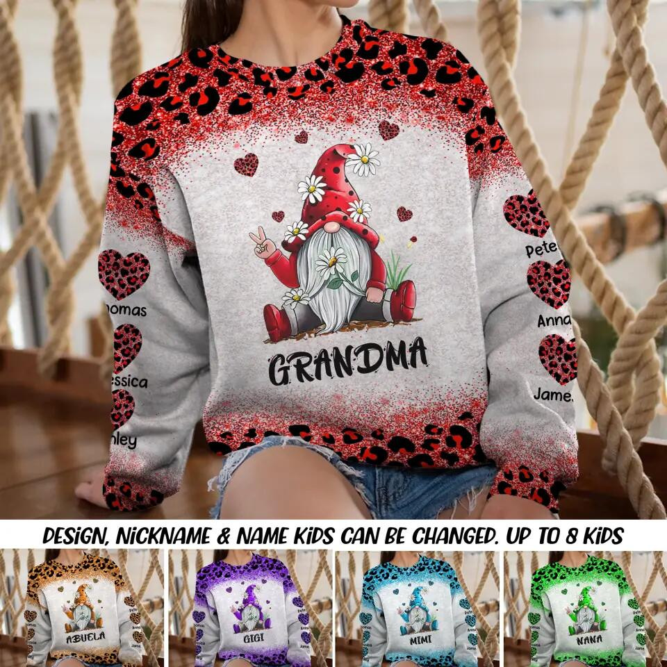 Personalized Grandma Snowman Custom Name Xmas Snow Vibes Christmas Sweatshirt Best Gift For Mothers On Mother's Day