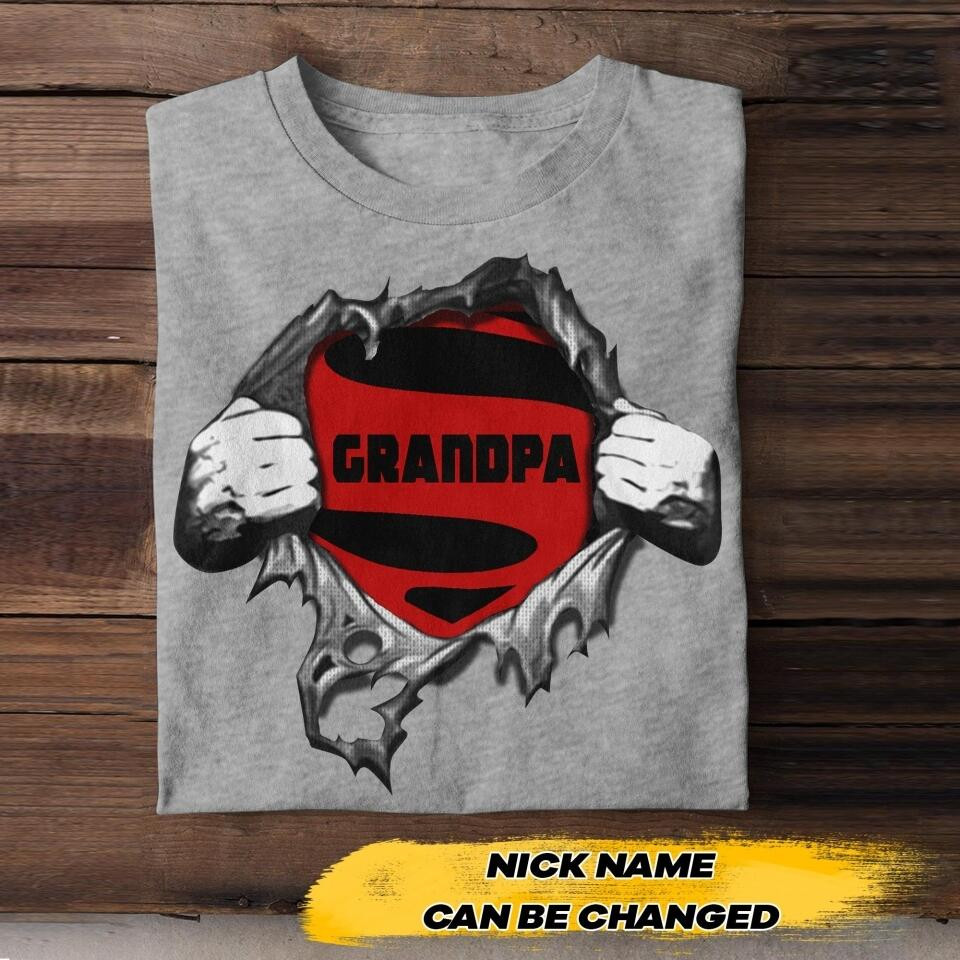 Personalized Grandma Superman T-Shirt Mother's Day Shirt Mother In Law Gift