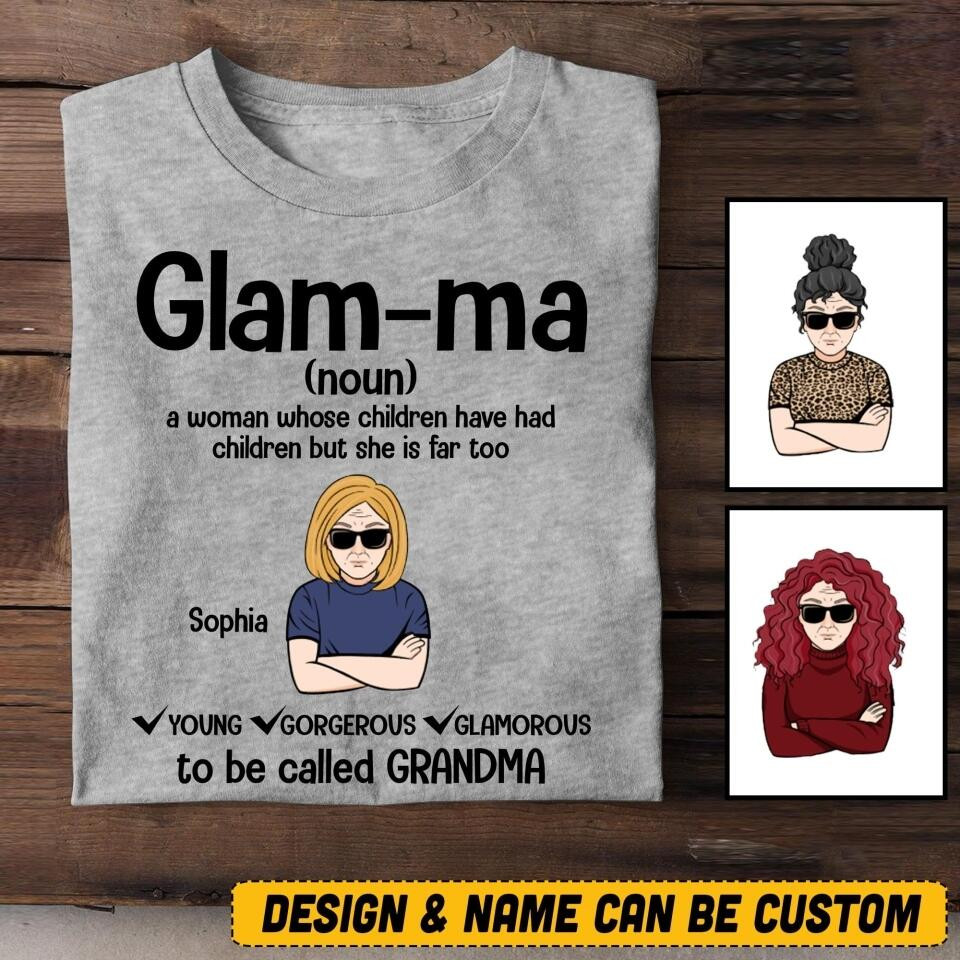 Personalized Grandma T-Shirt Mother's Day Shirt Mother's Day Gift T-Shirt Mother's Day Shirt Great Gifts For Wife
