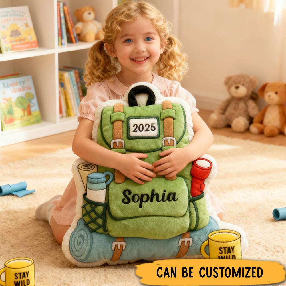 Personalized Graphic 3D Print Hiking Backpacking Pillow Hiking Camping Lover Pillow Gift for Hiker Nature Adventurous