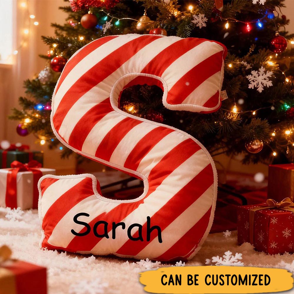 Personalized Graphic 3D Print Pillows Letter Shape Pillows Gifts Christmas Gifts for Family