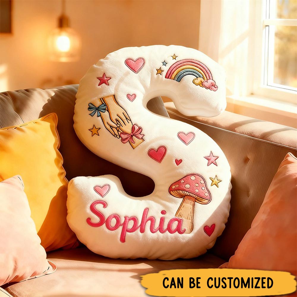 Personalized Graphic 3D Print Pillows Letter Shape Pillows Gifts Christmas Gifts for Family Number