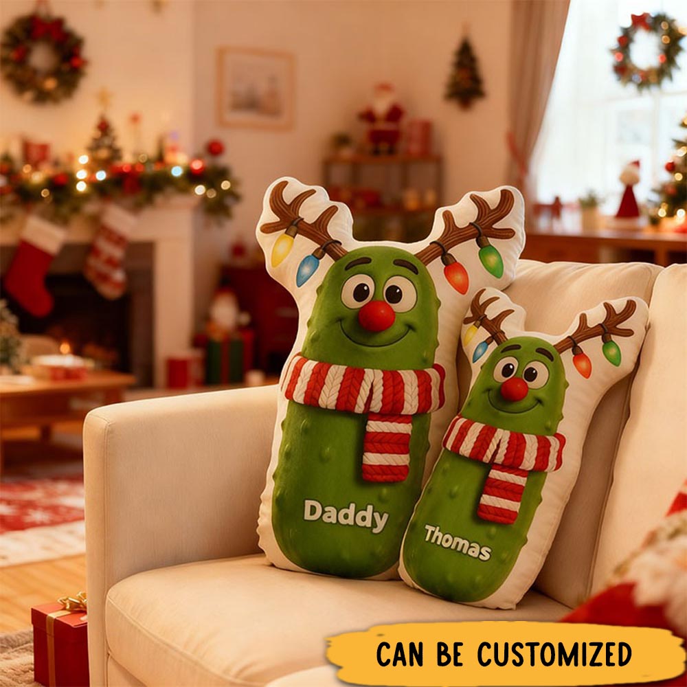 Personalized Graphic 3D Print Pillows Pillow, Custom Cucumber Pillow with Name for Family