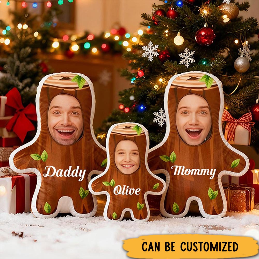 Personalized Graphic 3D Print Pillows Shape Pillows with Photo Christmas Gifts for Family