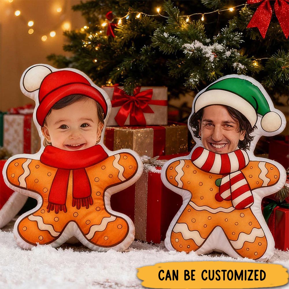 Personalized Graphic 3D Print Pillows Shape Pillows with Photo Print Christmas Gifts for Family