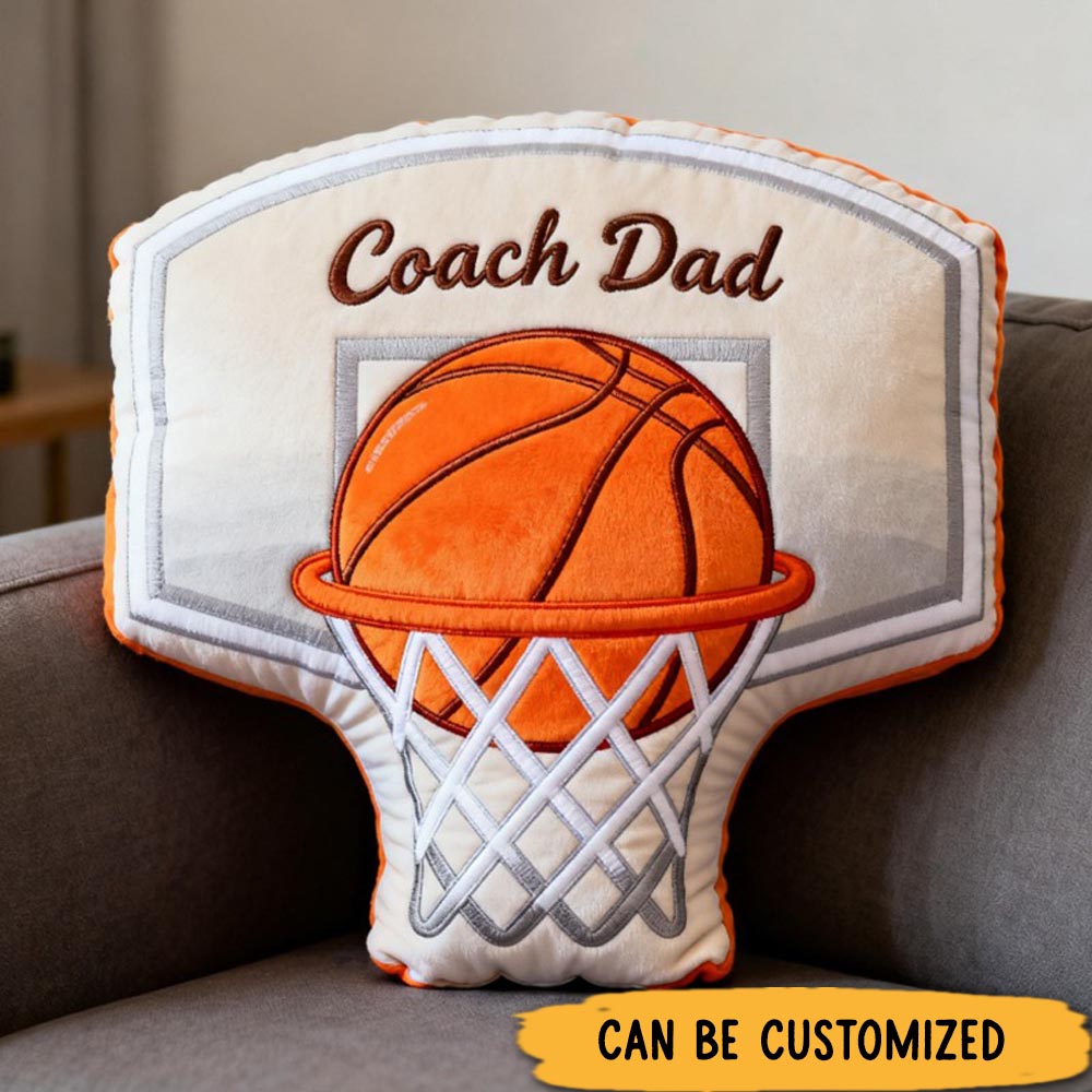 Personalized Graphic3DPrint Basketball Hoop Pillow with Custom Text for Basketball Lovers