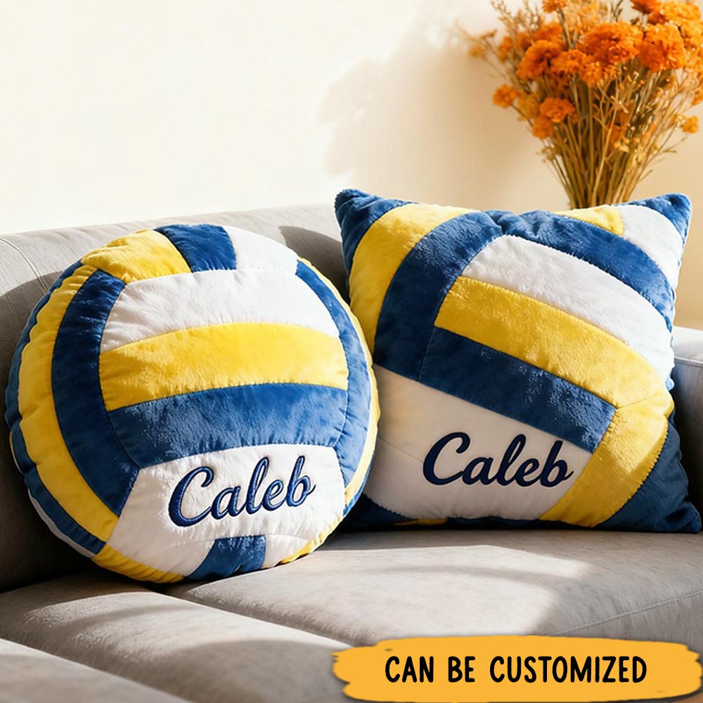 Personalized Graphic3DPrint Volleyball Pillow with Custom Name for Kids and Sports Fans