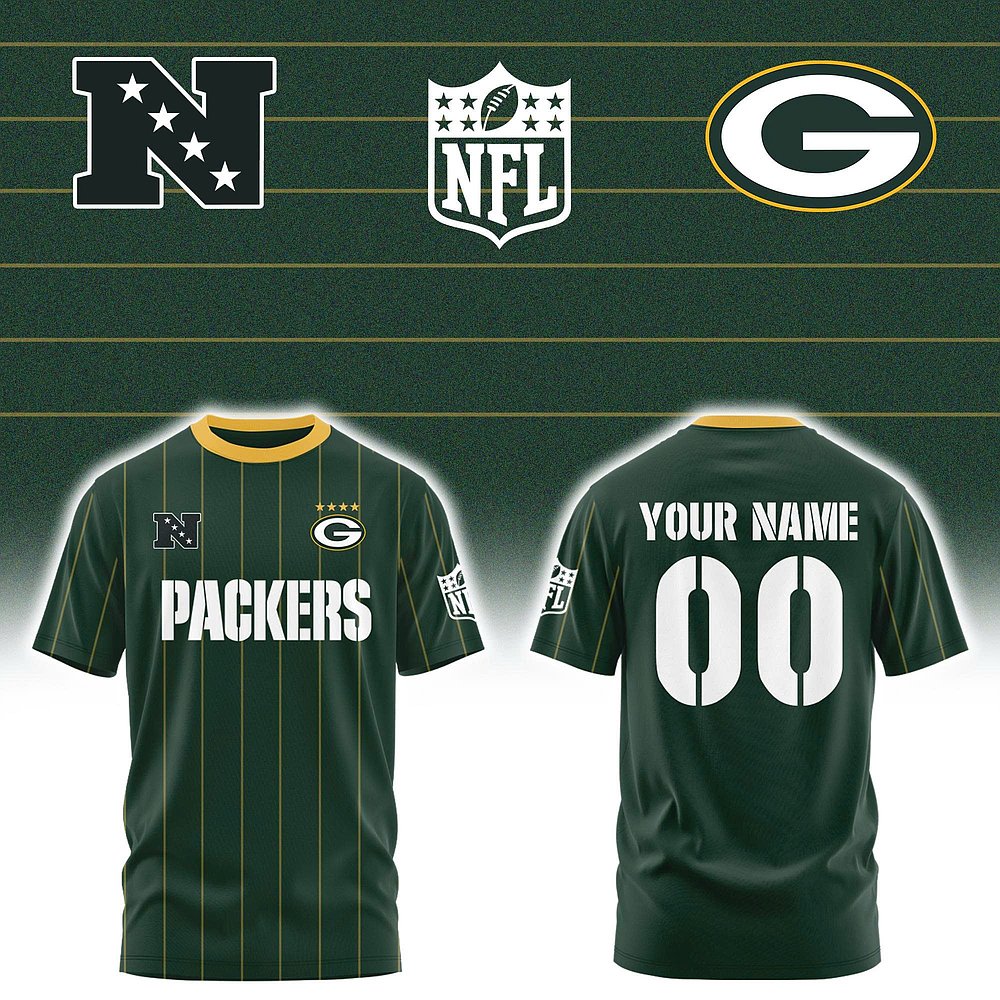 Personalized Green Bay Packers NFL Team T-Shirt Best Gift For Football Lovers