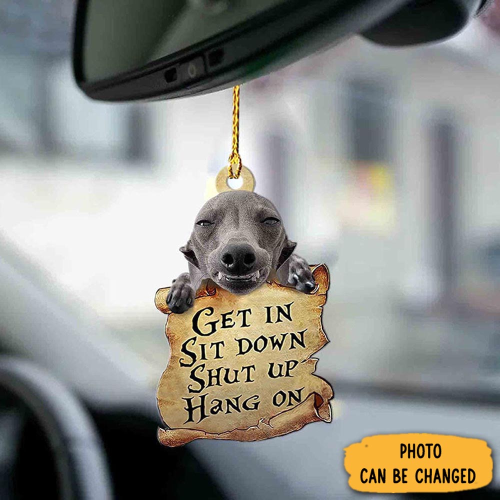 Personalized Greyhound Get In Ornament Classic Christmas Ornament Gift
