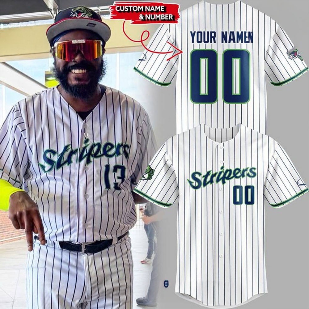 Personalized Gwinnett Stripers Special New Stripes Baseball Jersey Thoughtful Gift For Him