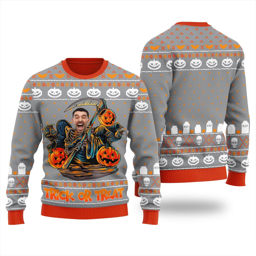 Personalized Halloween Sweater Secret Santa Gifts For Her