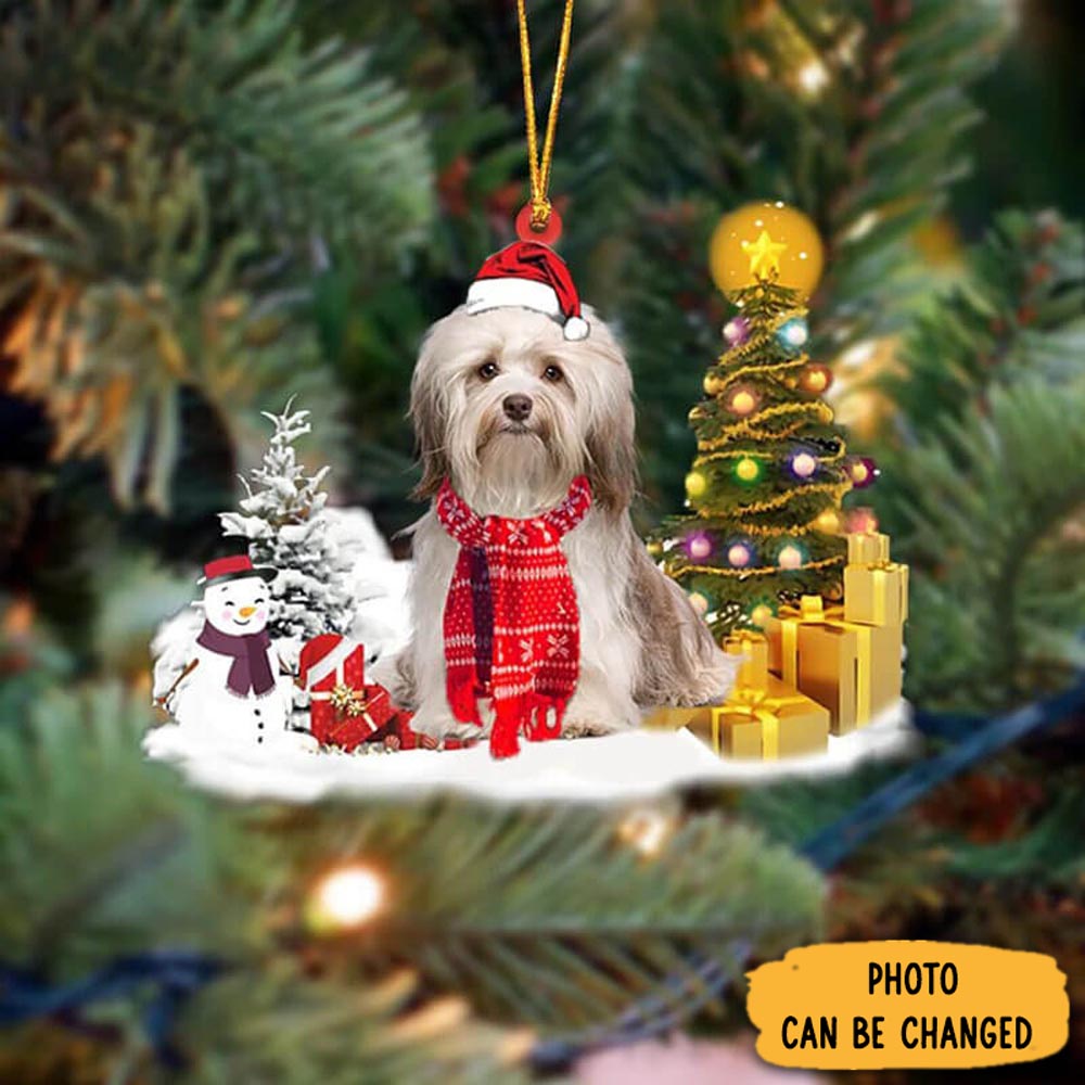 Personalized Havanese Christmas Ornament Unique Thanksgiving Ornament Idea