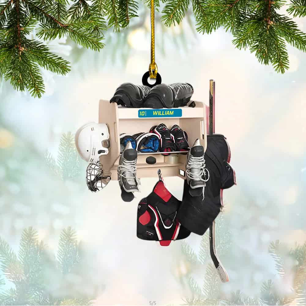 Personalized Hockey Closet Acrylic Ornament Gift For Hockey Lover