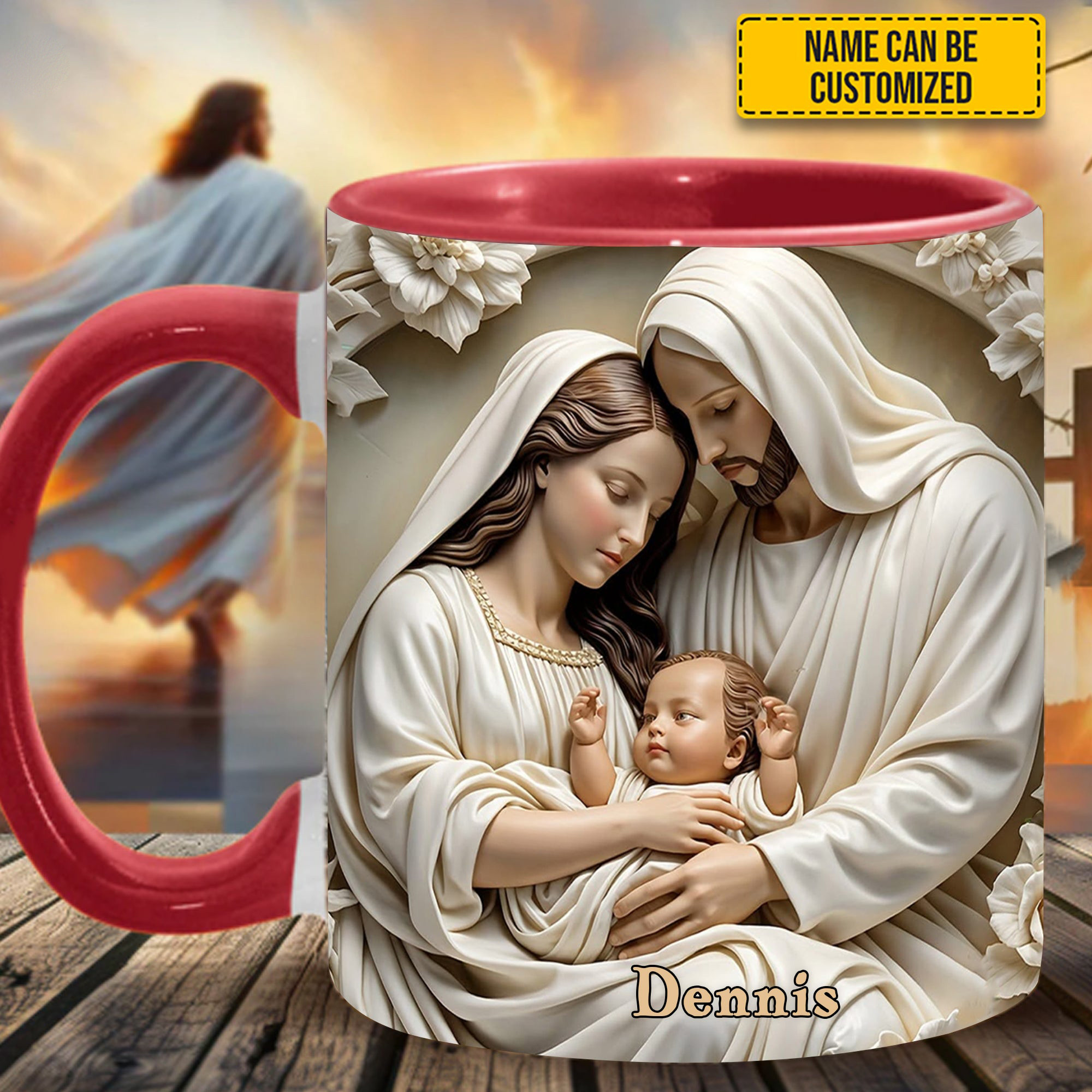 Personalized Holy Family Mug Christian Coffee Mug Best Gifts For Christmas