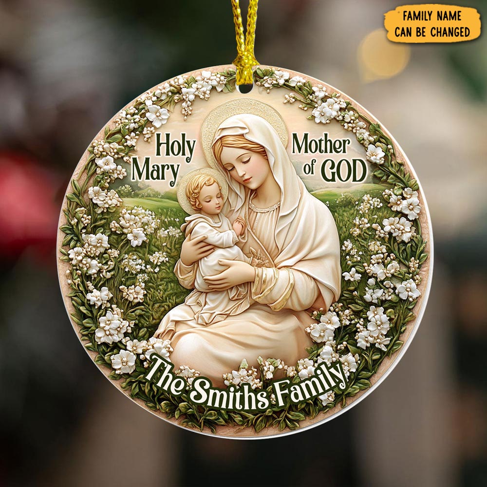 Personalized Holy Mary Mother Of God Christmas Ornament Thoughtful Christmas Gifts