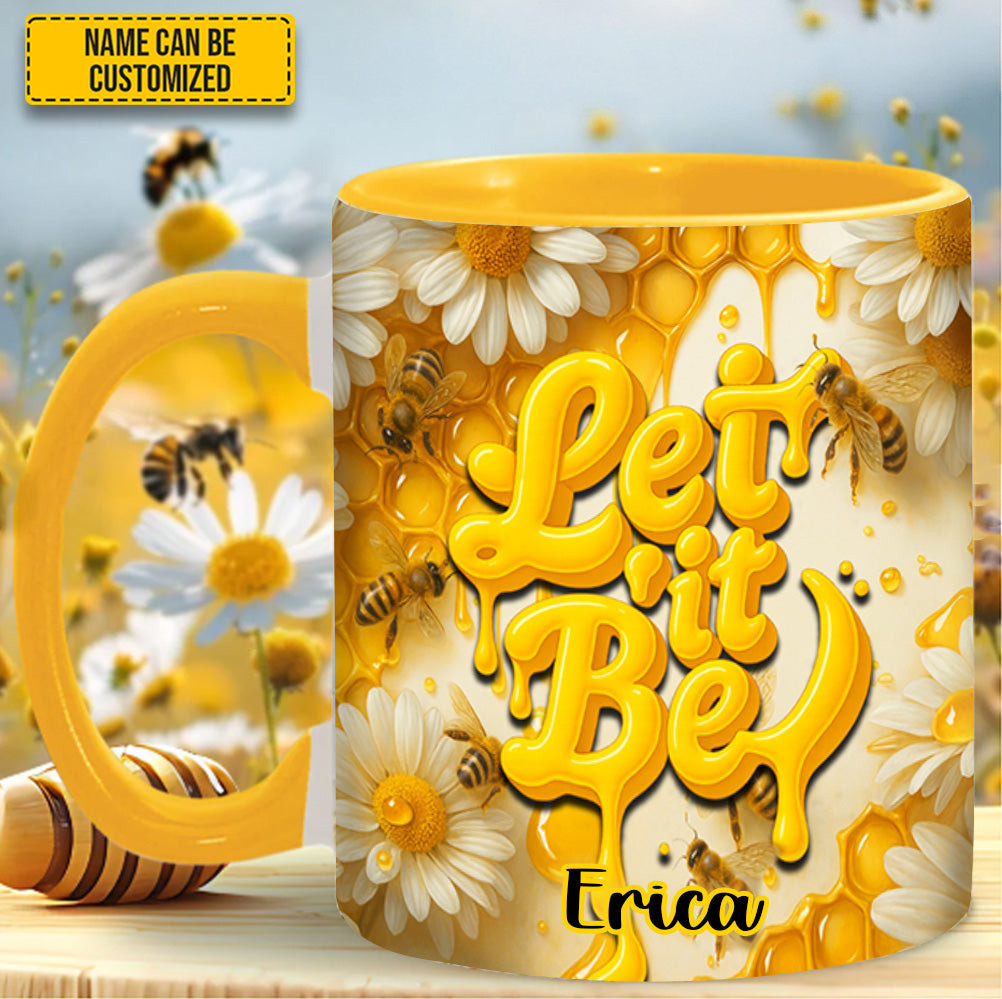 Personalized Honey Bees Let It Be Gnome Mug Nature Mug Gifts For Bee Lovers