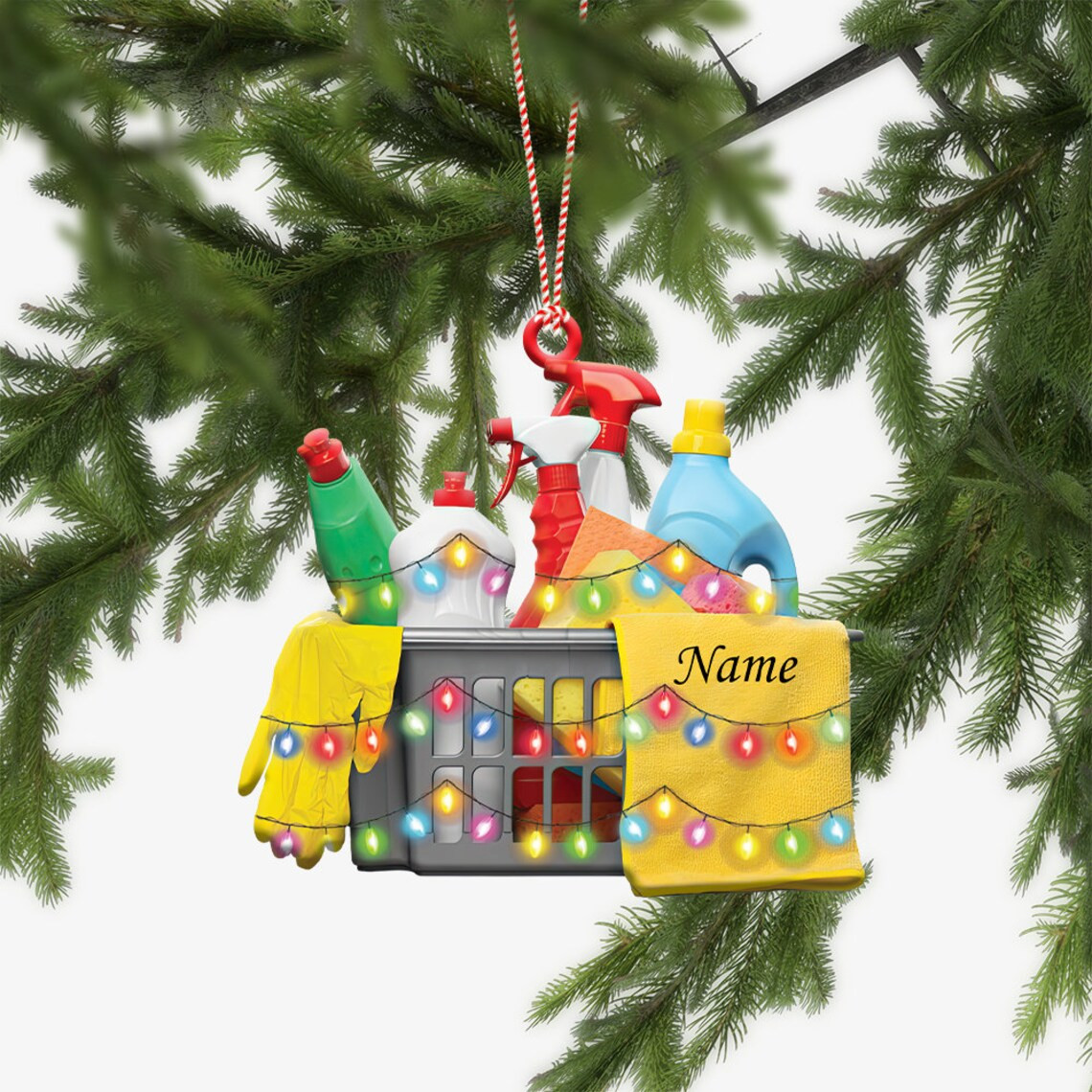 Personalized Housekeeping Ornament Cleaning Service Christmas Ornament Housekeeper Ornament Janitor Cleaning Lady Ornament