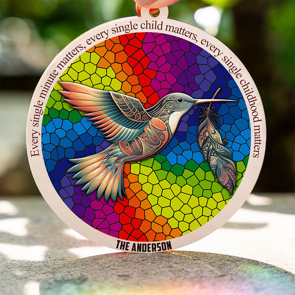 Personalized Hummingbird Every Single Minute Matters Ornament Every Child Matters Ornament