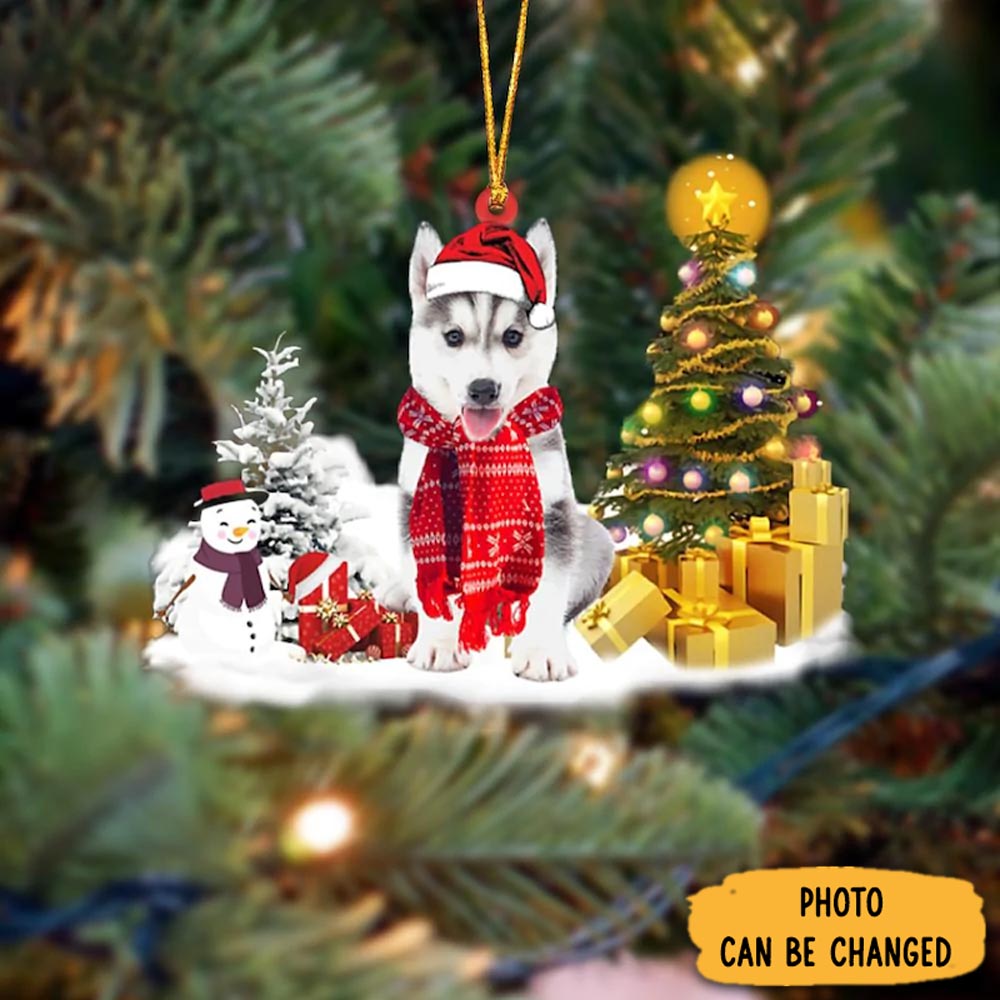 Personalized Husky Christmas Ornament Charming Christmas Ornament Gift Idea