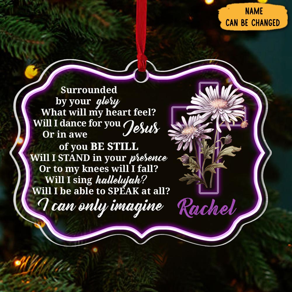 Personalized I Can Only Imagine Christmas Ornament Memorial Ornament Gifts For Her