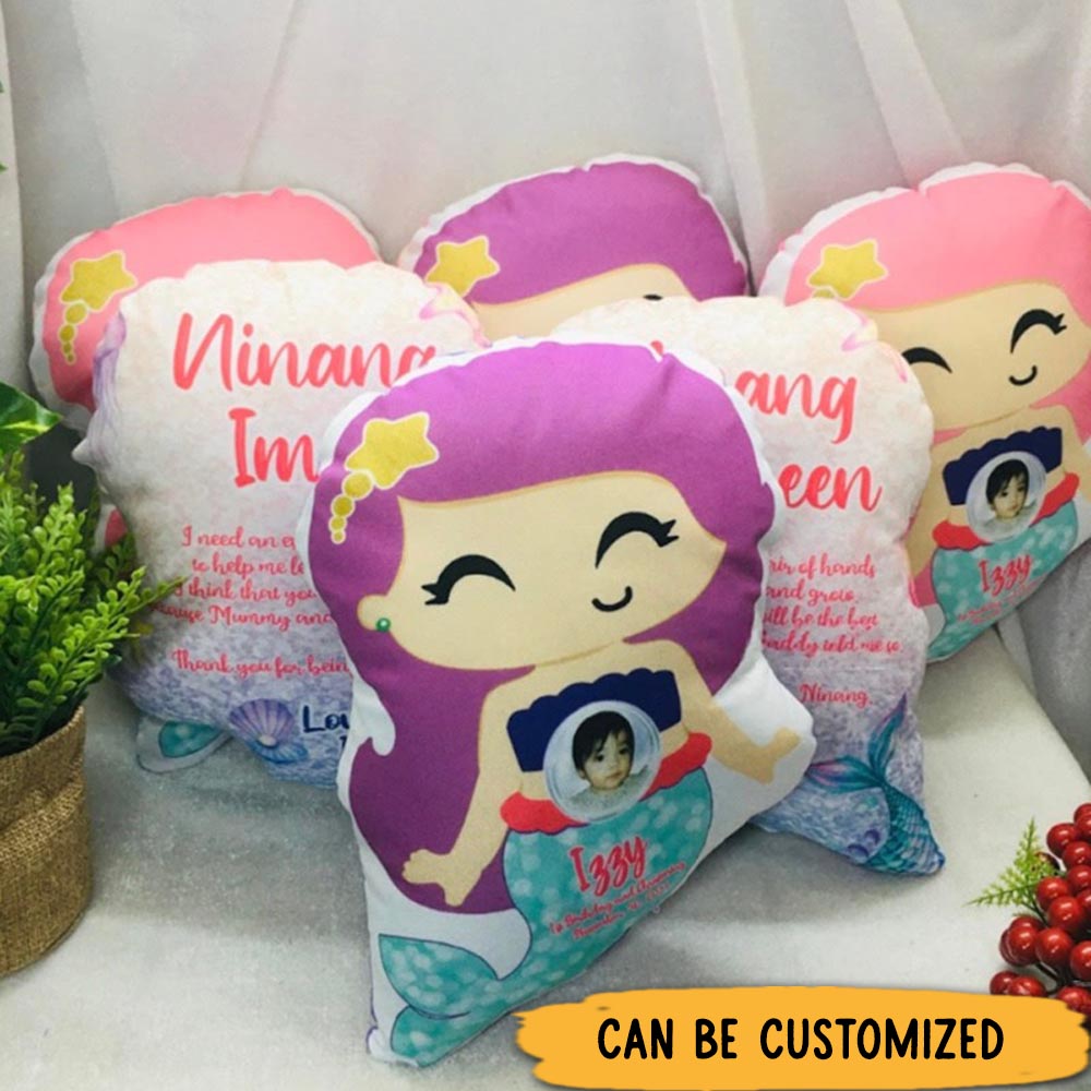 Personalized I Need an Extra Pair of Hands to Help Me Learn and Grow Pillow Christmas Gift for Kids