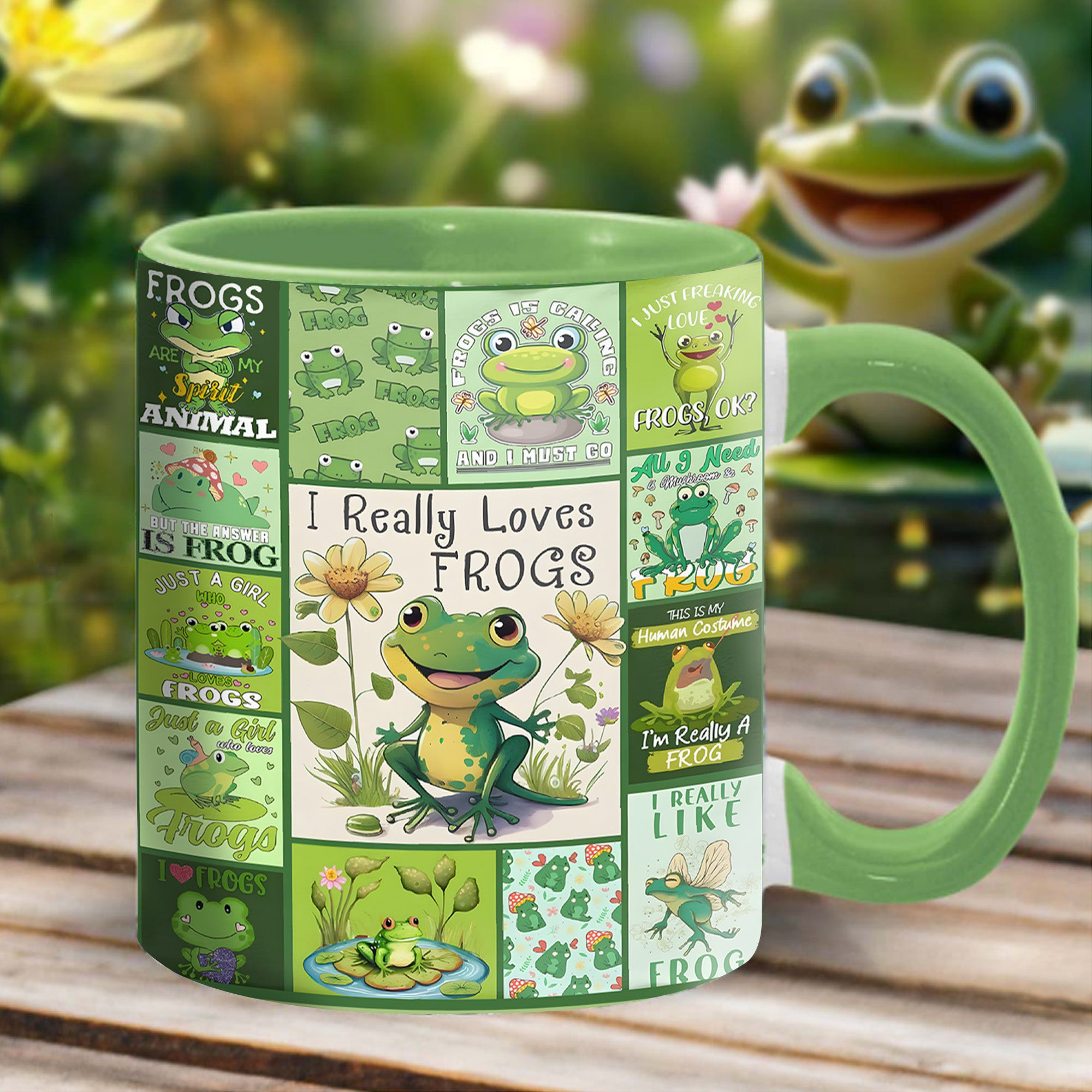 Personalized I Really Love Frogs Mug Funny Animal Mug Gifts For Frog Lovers