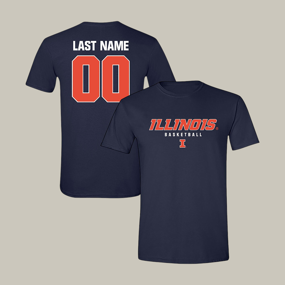 Personalized Illinois Fighting Illini 2026 Men's Basketball Final Four T-Shirt Game Day Shirt