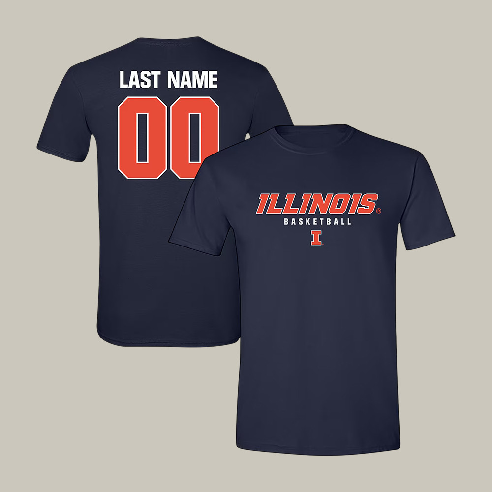 Personalized Illinois Fighting Illini Final Four T-Shirt March Madness Shirt Present Ideas